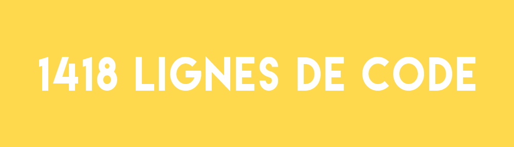 1418 lignes de code